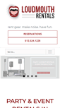 Mobile Screenshot of loudmouthrentals.com